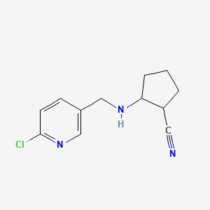 2-(6-Chloro-3-pyridinylmethylamino)cyclopentane-1-carbonitrile