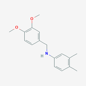 molecular formula C17H21NO2 B5687251 N-(3,4-dimethoxybenzyl)-3,4-dimethylaniline 
