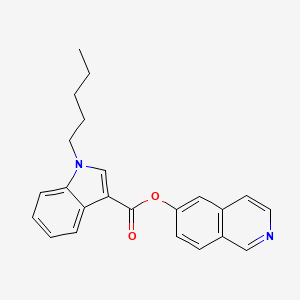 molecular formula C23H22N2O2 B568739 5-Fluoro PB-22 6-hydroxyisoquinoline isomer 