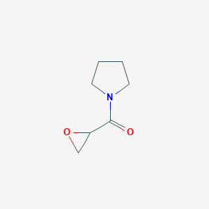 molecular formula C7H11NO2 B056875 Oxiran-2-yl(pyrrolidin-1-yl)methanone CAS No. 119163-30-3