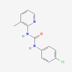 molecular formula C13H12ClN3O B5687503 1-(4-Chlorophenyl)-3-(3-methylpyridin-2-yl)urea CAS No. 5250-80-6