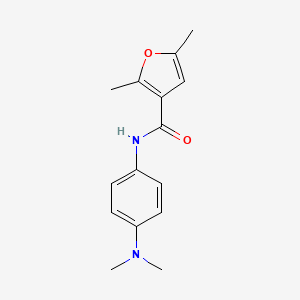 molecular formula C15H18N2O2 B5687582 n-[4-(Dimethylamino)phenyl]-2,5-dimethylfuran-3-carboxamide CAS No. 6144-50-9