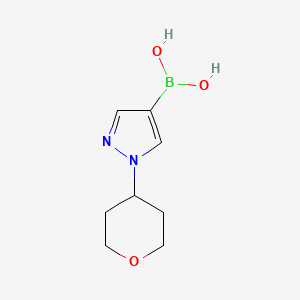 (1-(Tetrahydro-2H-pyran-4-yl)-1H-pyrazol-4-yl)boronic acid