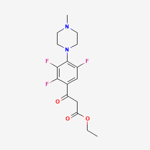 2,3,5-trifluoro-4-(4-methyl-1-piperazinyl)-beta-oxo-benzenepropanoic Acid