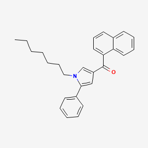 (1-Heptyl-5-phenyl-1H-pyrrol-3-yl)-1-naphthalenylmethanone