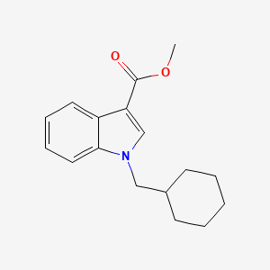 molecular formula C17H21NO2 B568773 Methyl 1-(cyclohexylmethyl)indole-3-carboxylate CAS No. 858515-82-9