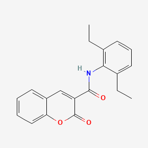 molecular formula C20H19NO3 B5687743 N-(2,6-diethylphenyl)-2-oxo-2H-chromene-3-carboxamide 