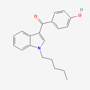 molecular formula C20H21NO2 B568786 (4-Hydroxyphenyl)-(1-pentylindol-3-yl)methanone CAS No. 1443988-18-8