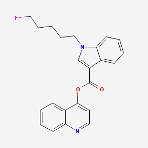 molecular formula C23H21FN2O2 B568787 5-Fluoro-4-hydroxyquinoline PB-22 CAS No. 1797132-65-0