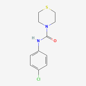 molecular formula C11H13ClN2OS B5687951 N-(4-chlorophenyl)thiomorpholine-4-carboxamide 