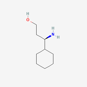 molecular formula C9H19NO B568797 (gammaR)-gamma-Aminocyclohexanepropanol CAS No. 1269942-21-3