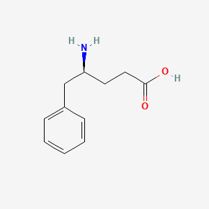 molecular formula C11H15NO2 B568839 (S)-4-Amino-5-phenylpentanoic acid CAS No. 916198-97-5