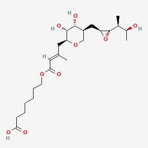 molecular formula C24H40O9 B568844 Pseudomonic Acid F CAS No. 167842-64-0