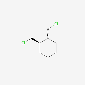 molecular formula C8H14Cl2 B568852 trans-1,2-Bis(chloromethyl)cyclohexane CAS No. 61169-66-2
