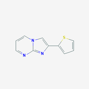 molecular formula C10H7N3S B056887 2-Thiophen-2-yl-imidazo[1,2-a]pyrimidine CAS No. 115749-42-3