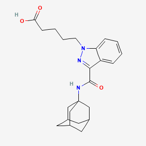 molecular formula C23H29N3O3 B568871 AKB48 N-Pentanoic Acid CAS No. 1630022-94-4