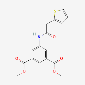 molecular formula C16H15NO5S B5688710 DIMETHYL 5-{[2-(2-THIENYL)ACETYL]AMINO}ISOPHTHALATE 