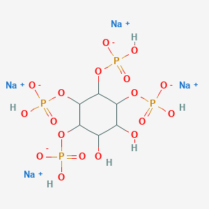 molecular formula C6H12Na4O18P4 B568880 D-myo-Inositol-1,4,5,6-tetraphosphate (sodium salt) 