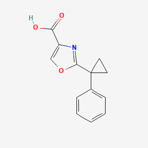 2-(1-Phenylcyclopropyl)oxazole-4-carboxylic acid