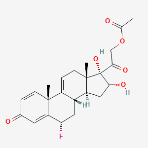 6alpha-Fluoro-16alpha,17,21-trihydroxypregna-1,4,9(11)-triene-3,20-dione 21-Acetate