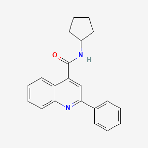 molecular formula C21H20N2O B5689152 N-cyclopentyl-2-phenylquinoline-4-carboxamide 