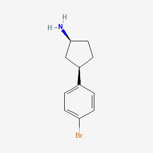 (1S,3R)-3-(4-Bromophenyl)cyclopentanamine