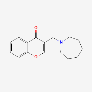 molecular formula C16H19NO2 B5689260 3-(Azepan-1-ylmethyl)chromen-4-one 