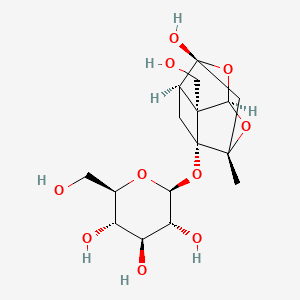 molecular formula C16H24O10 B568938 8-Debenzoylpaeoniflorin 