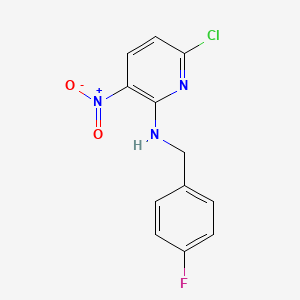 6-Chloro-N-[(4-fluorophenyl)methyl]-3-nitro-2-pyridinamine