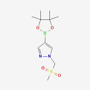 1-(methanesulfonylmethyl)-4-(tetramethyl-1,3,2-dioxaborolan-2-yl)-1H-pyrazole