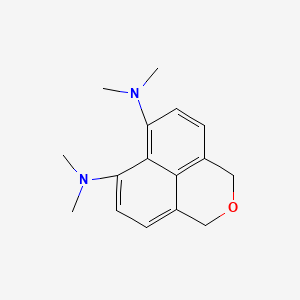 molecular formula C16H20N2O B5689534 N,N,N',N'-tetramethyl-1H,3H-benzo[de]isochromene-6,7-diamine 