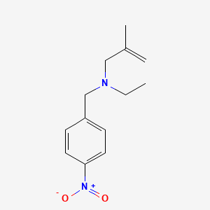 molecular formula C13H18N2O2 B5689542 N-ethyl-2-methyl-N-[(4-nitrophenyl)methyl]prop-2-en-1-amine 
