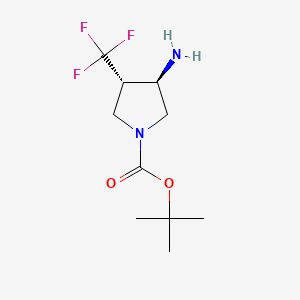 (3R,4S)-tert-Butyl 3-amino-4-(trifluoromethyl)pyrrolidine-1-carboxylate