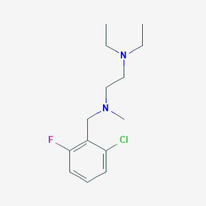 molecular formula C14H22ClFN2 B5689679 N-[(2-chloro-6-fluorophenyl)methyl]-N',N'-diethyl-N-methylethane-1,2-diamine 
