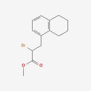 Methyl 2-bromo-3-(5,6,7,8-tetrahydronaphthalen-1-yl)propanoate