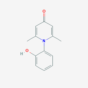 molecular formula C13H13NO2 B5689728 1-(2-hydroxyphenyl)-2,6-dimethylpyridin-4(1H)-one CAS No. 385374-17-4