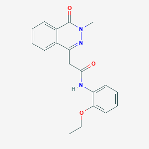 molecular formula C19H19N3O3 B5689779 N-(2-ethoxyphenyl)-2-(3-methyl-4-oxo-3,4-dihydrophthalazin-1-yl)acetamide 