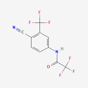 N-[4-cyano-3-(trifluoromethyl)phenyl]-2,2,2-trifluoroacetamide