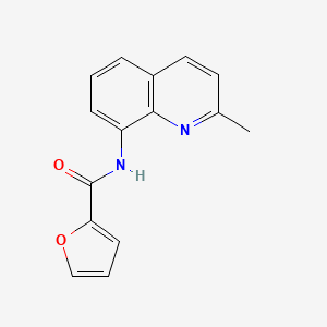 molecular formula C15H12N2O2 B5689851 N-(2-methylquinolin-8-yl)furan-2-carboxamide 
