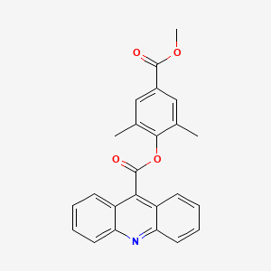 molecular formula C24H19NO4 B568991 4-(Methoxycarbonyl)-2,6-dimethylphenyl acridine-9-carboxylate CAS No. 1156506-80-7