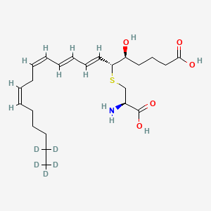 molecular formula C23H37NO5S B568994 Leukotriene E4-d5 