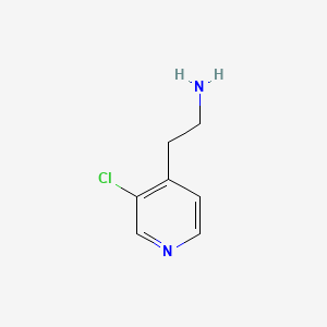 molecular formula C7H9ClN2 B568997 2-(3-氯吡啶-4-基)乙胺 CAS No. 910410-77-4