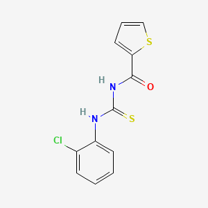 molecular formula C12H9ClN2OS2 B5689985 N-[(2-chlorophenyl)carbamothioyl]thiophene-2-carboxamide CAS No. 6317-09-5