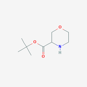 molecular formula C9H17NO3 B568999 Tert-butyl morpholine-3-carboxylate CAS No. 1353085-67-2