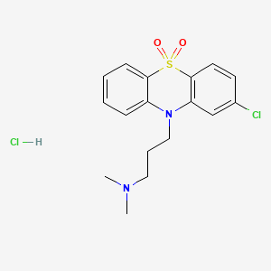 molecular formula C17H20Cl2N2O2S B569019 Chlorpromazine Sulfone Hydrochloride CAS No. 18683-73-3