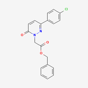 molecular formula C19H15ClN2O3 B5690262 benzyl [3-(4-chlorophenyl)-6-oxopyridazin-1(6H)-yl]acetate 