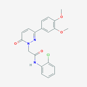 molecular formula C20H18ClN3O4 B5690283 N-(2-chlorophenyl)-2-(3-(3,4-dimethoxyphenyl)-6-oxopyridazin-1(6H)-yl)acetamide 