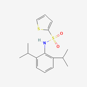 molecular formula C16H21NO2S2 B5690419 N-(2,6-diisopropylphenyl)-2-thiophenesulfonamide 