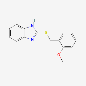 molecular formula C15H14N2OS B5690474 2-(2-Methoxy-benzylsulfanyl)-1H-benzoimidazole 