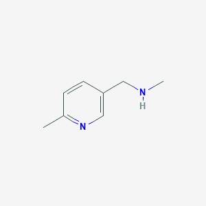 molecular formula C8H12N2 B056905 2-Methyl-5-[(methylamino)methyl]pyridine CAS No. 120740-02-5